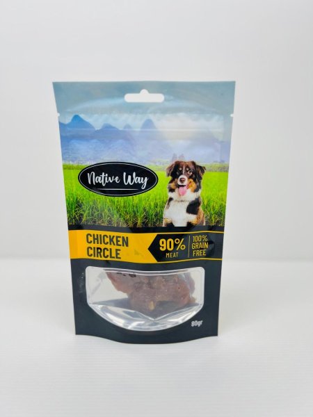 Native way مكافات كلاب 80 غرام - Chicken circle